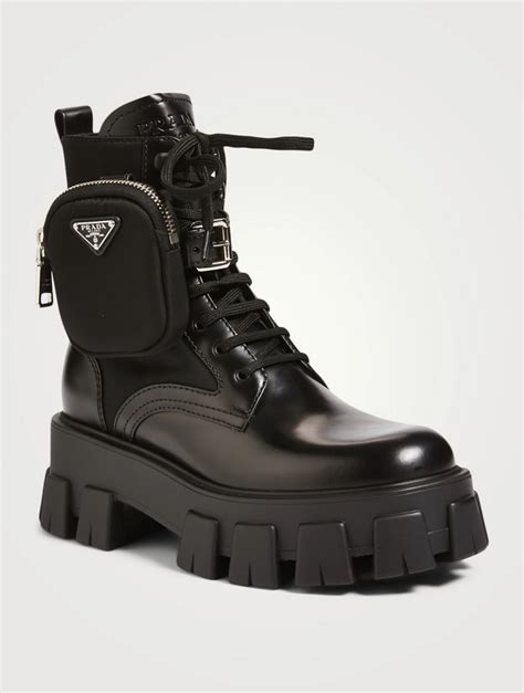 prada combat boots|Prada combat boots with pouches.